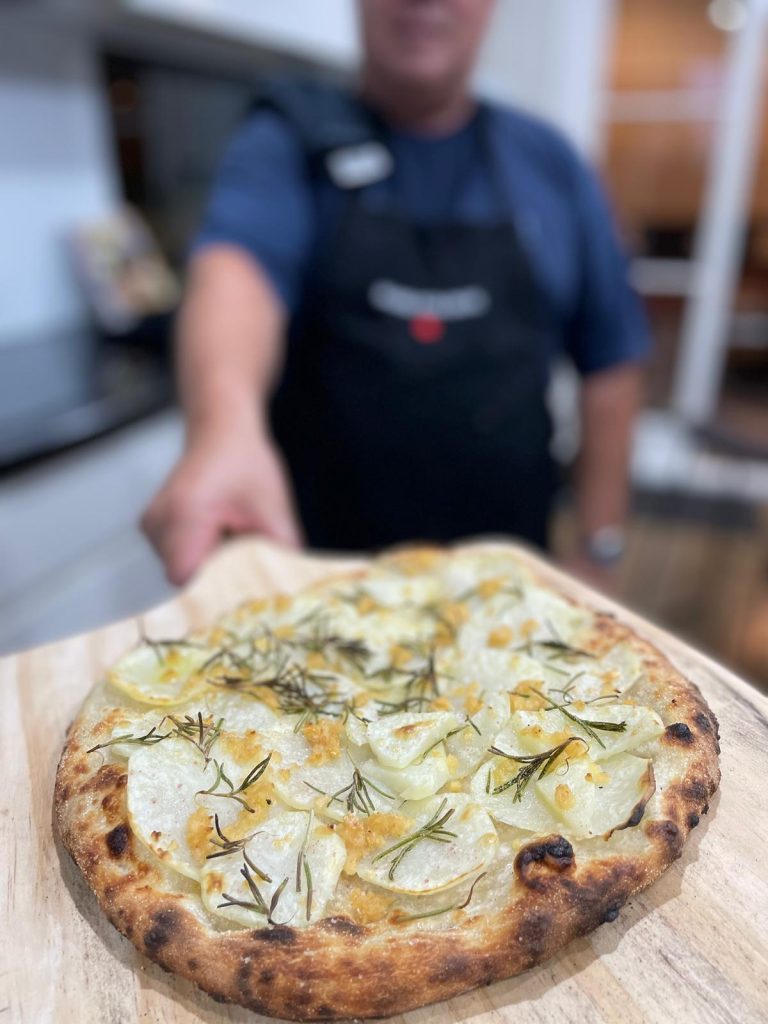 Potato and rosemary pizza - 1